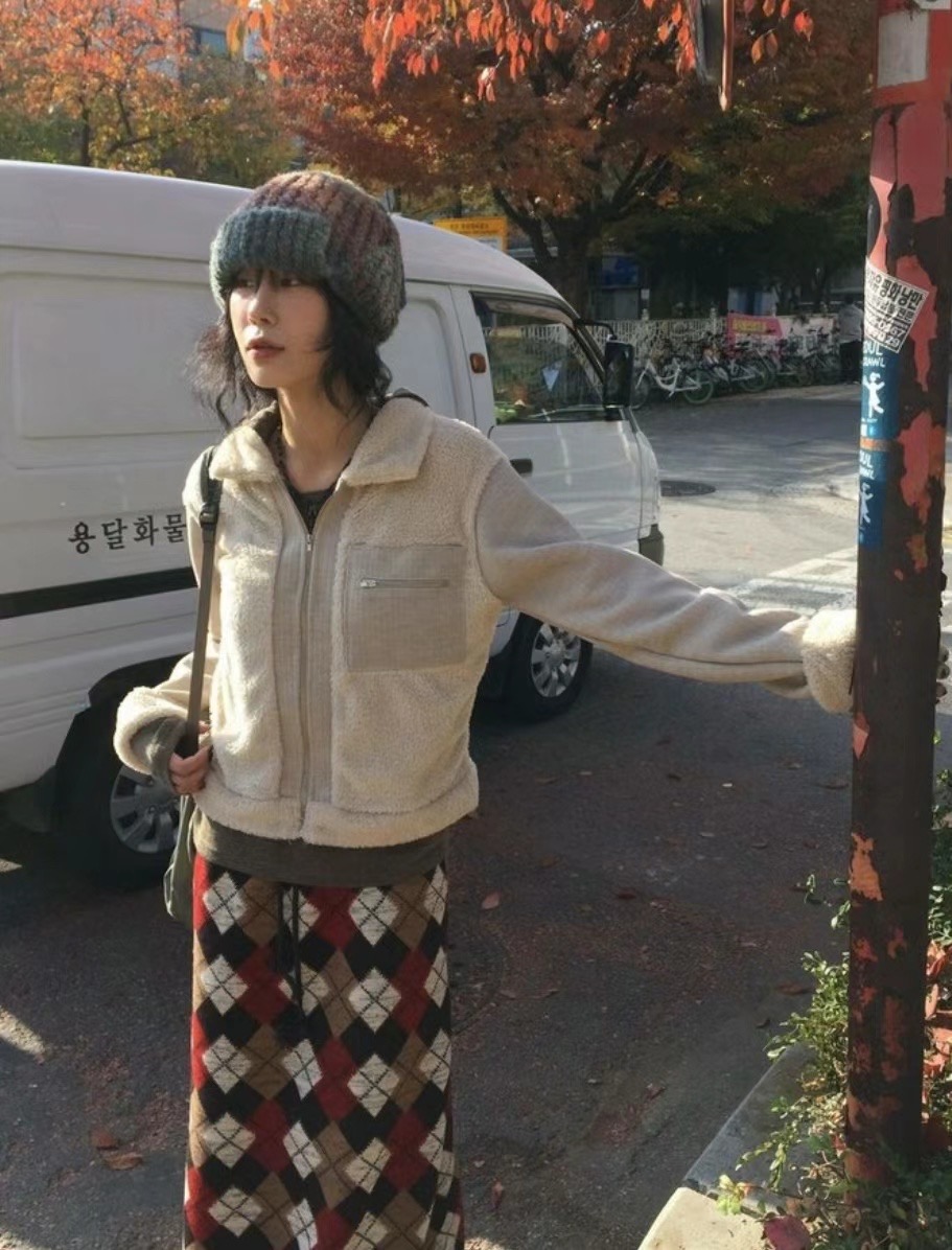 THELACREAM東大門直郵女裝新款24秋夏職業人氣休閑夾克拉鏈THELACREAM夾克