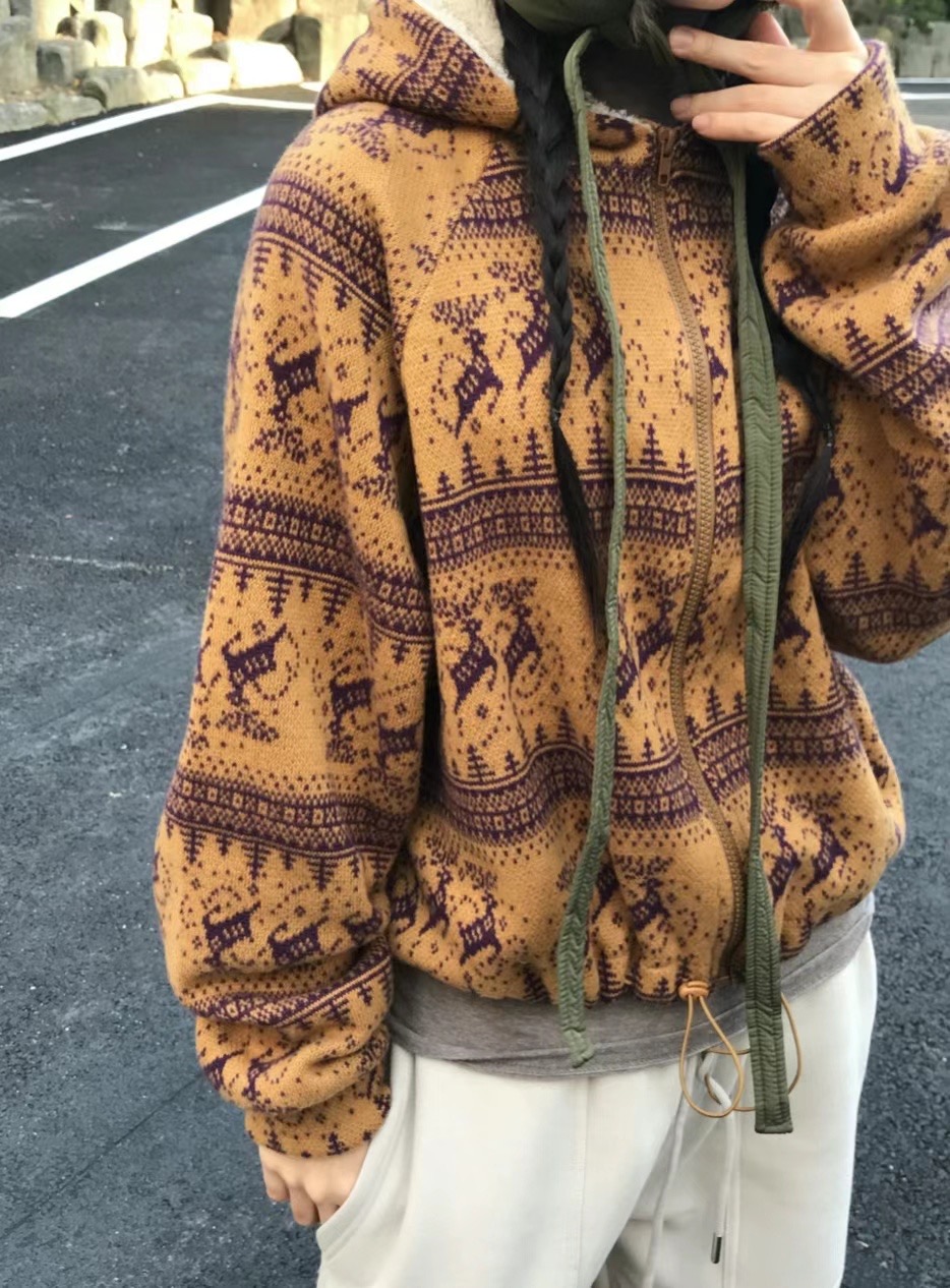 THELACREAM韓國直郵女裝新款熱賣24秋夏推薦休閑時尚夾克拉絨THELACREAM夾克