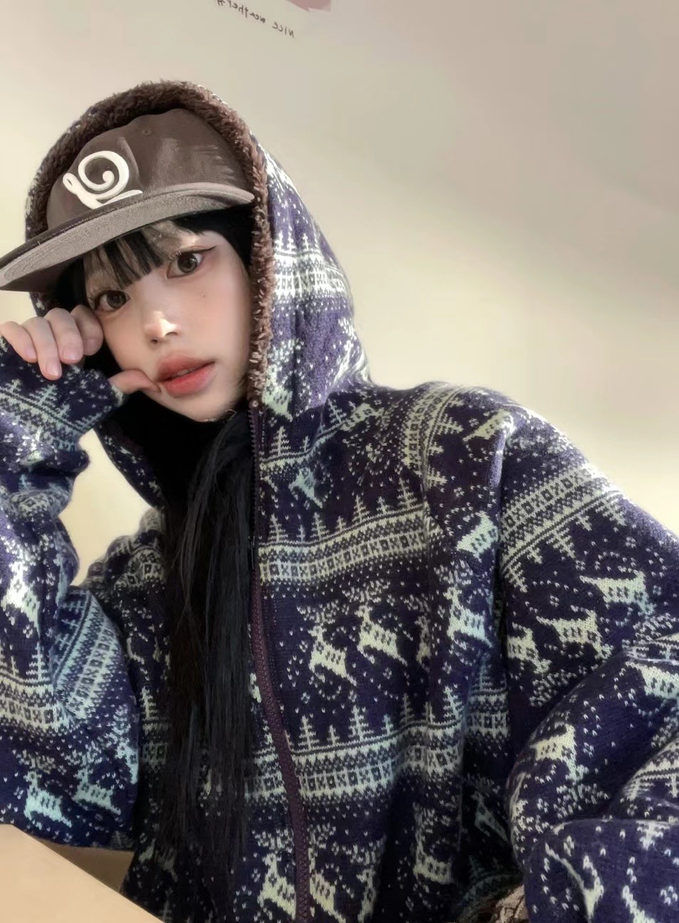 THELACREAM韓國直郵女裝新款熱賣24秋夏推薦休閑時尚夾克拉絨THELACREAM夾克