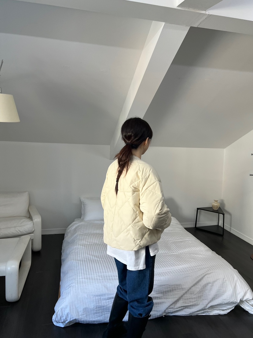 SOLAR韓國代購女士新款休閑時尚職業熱賣推薦短款棉服填充鵝SOLAR短款棉服