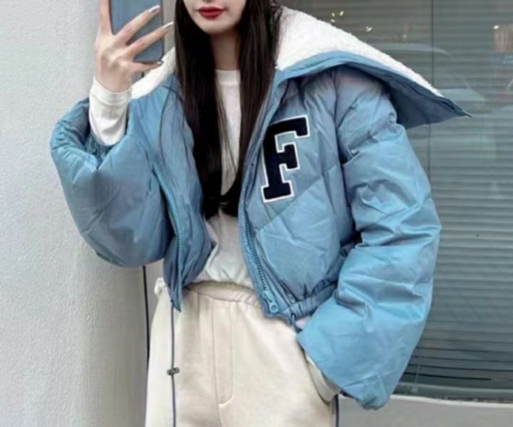 BLING BLING-S韓國代購女裝新款24秋夏職業休閑短款棉服填充BLING BLING-S短款棉服圖色3