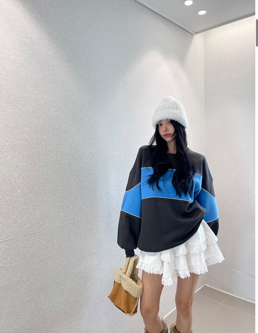 THEMAY/UNA韓國直郵女士新品人氣推薦熱賣真品24秋夏衛衣拉絨THEMAY/UNA衛衣