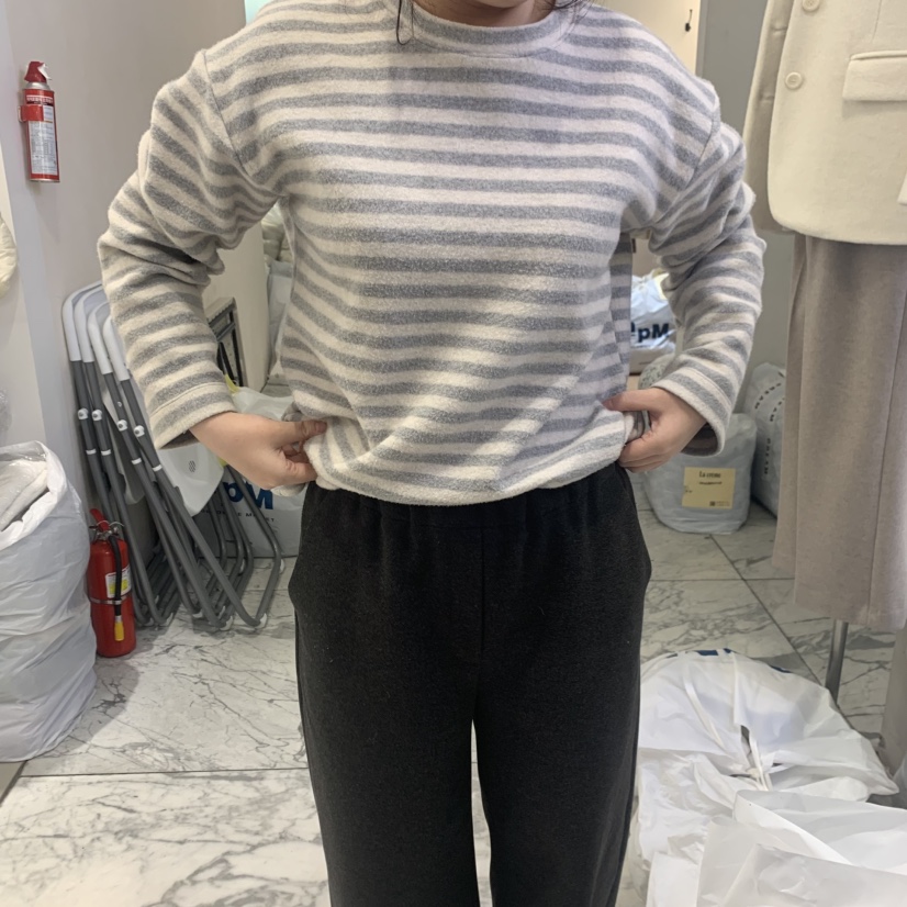 URBANE cloth東大門實拍女裝新款休閑人氣時尚職業長袖T恤URBANE cloth長袖T恤圖色2