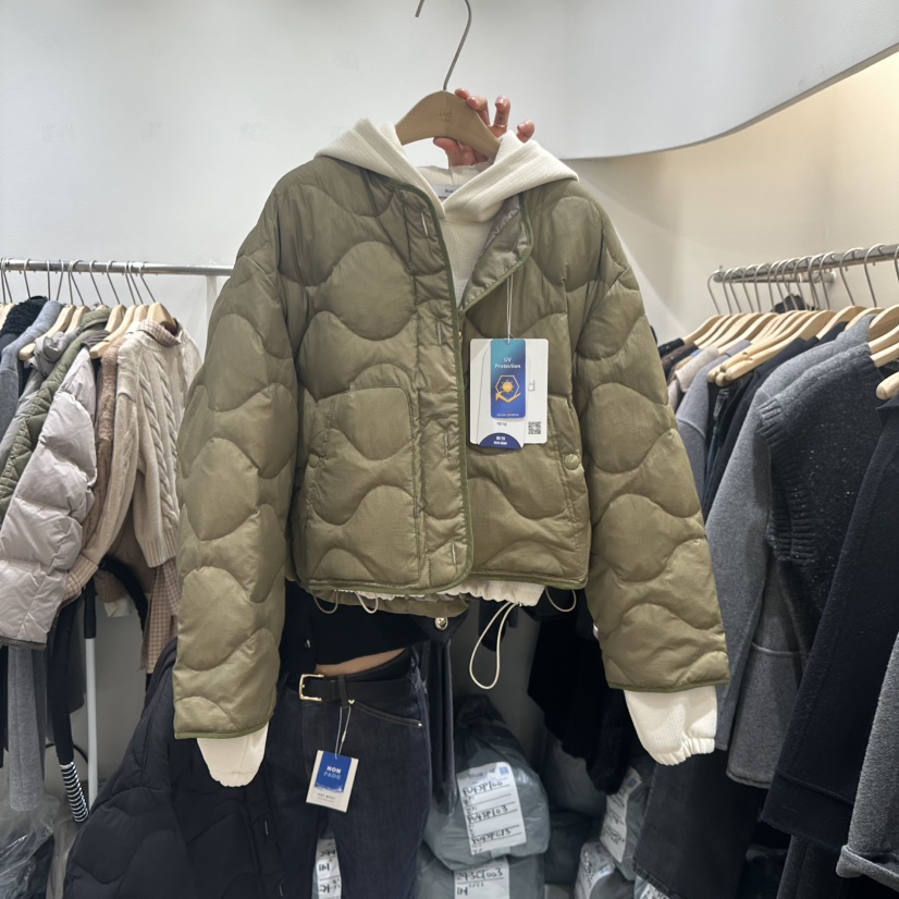 Blue i-d韓國直郵女裝新款推薦真品短款羽絨服不含內搭鴨絨Blue i-d短款羽絨服