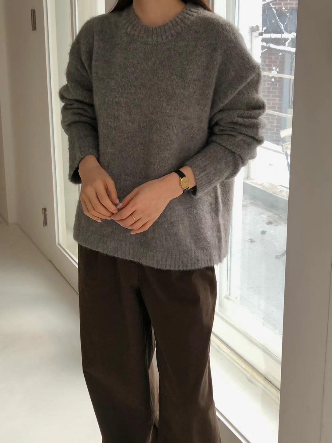 CLOSER東大門實拍女士新品推薦熱賣休閑24秋夏真品時尚針織衫CLOSER針織衫