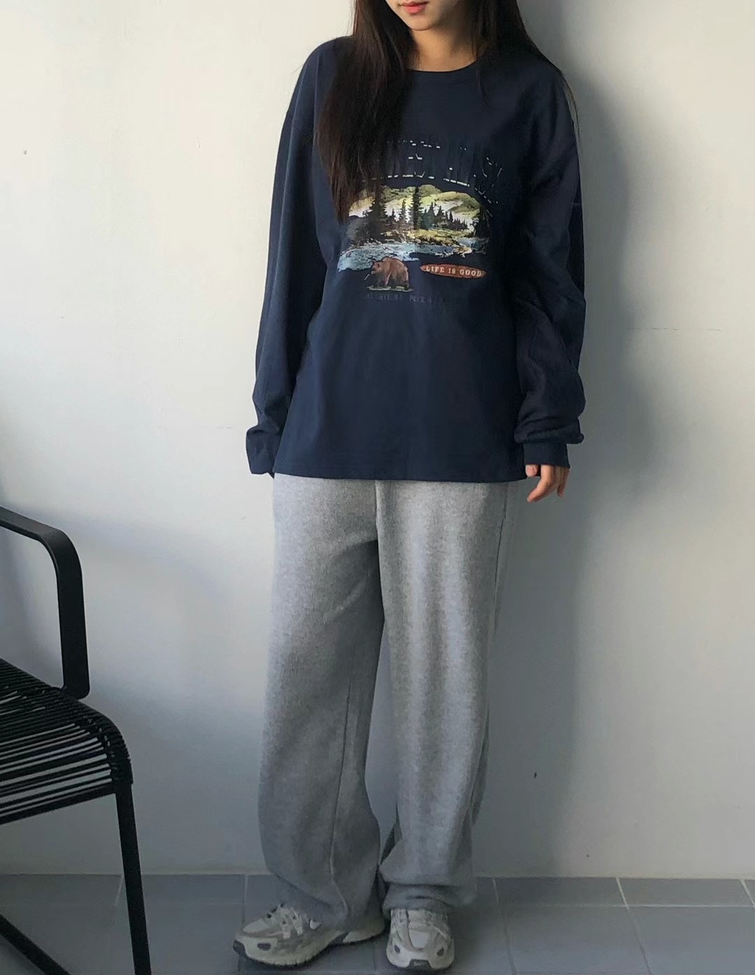 CLOSER韓國直郵女士新品時尚推薦人氣職業真品24秋夏長袖T恤CLOSER長袖T恤圖色2
