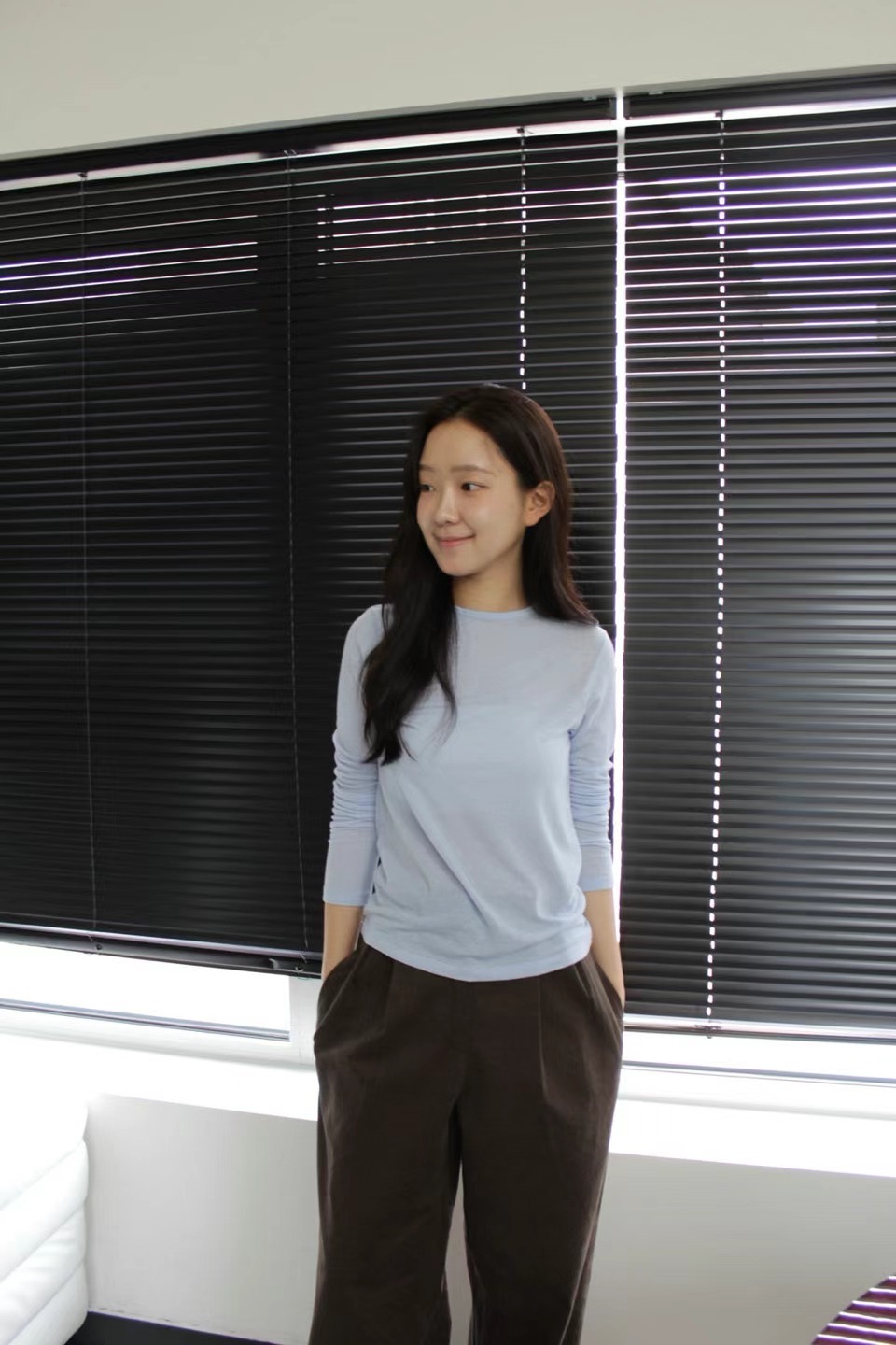 CLOSER東大門實拍女士新款休閑24秋夏推薦職業人氣長袖T恤羊毛CLOSER長袖T恤圖色3