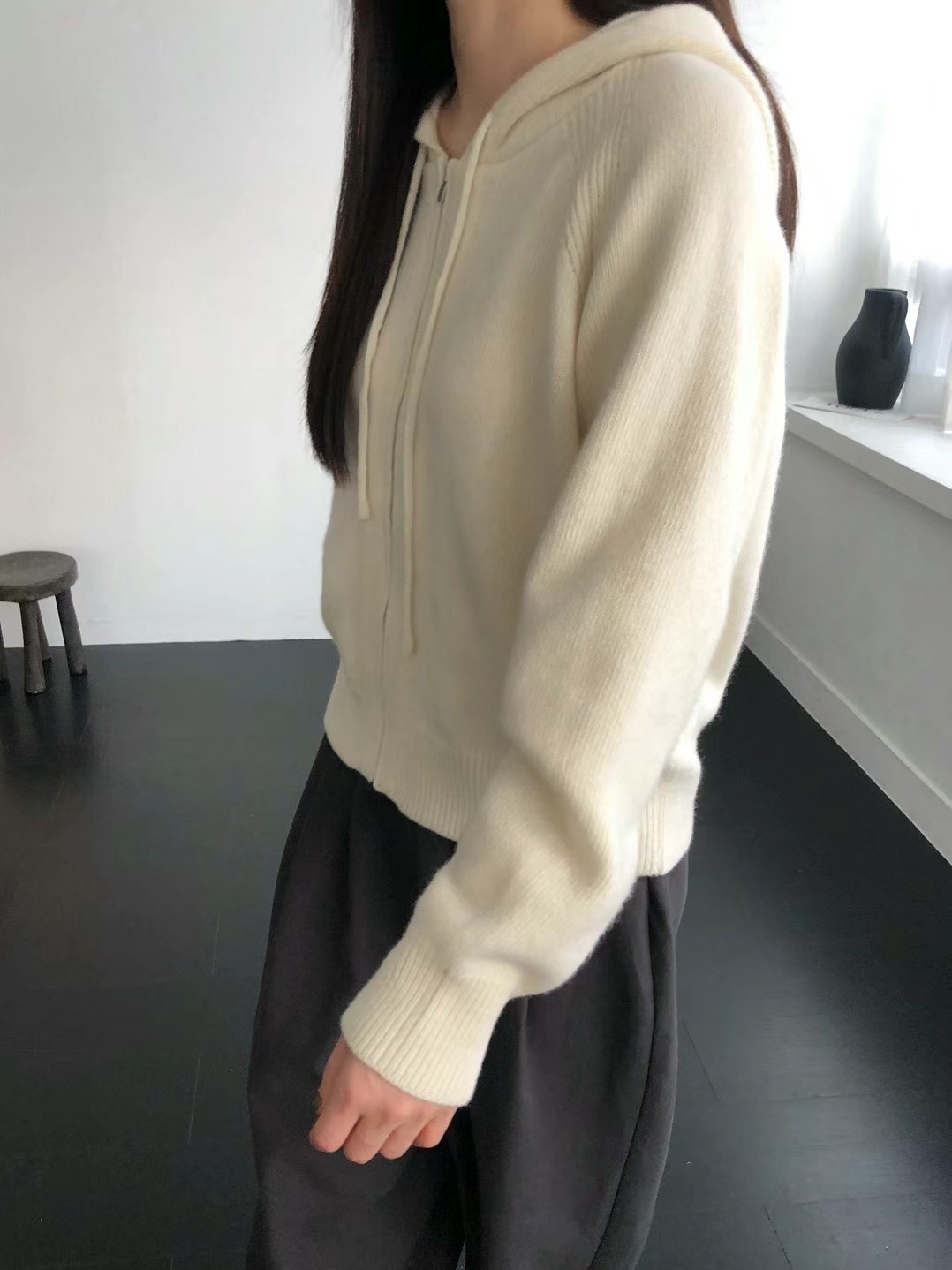 CLOSER東大門代購女裝新款休閑真品職業人氣針織衫開衫連帽CLOSER針織衫