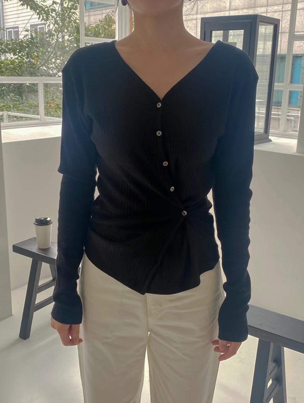 CLOSER東大門代購女士新款推薦職業24秋夏人氣熱賣針織衫開衫CLOSER針織衫