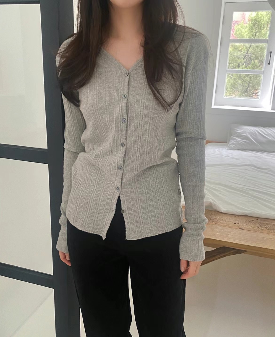 CLOSER東大門代購女士新款推薦職業24秋夏人氣熱賣針織衫開衫CLOSER針織衫