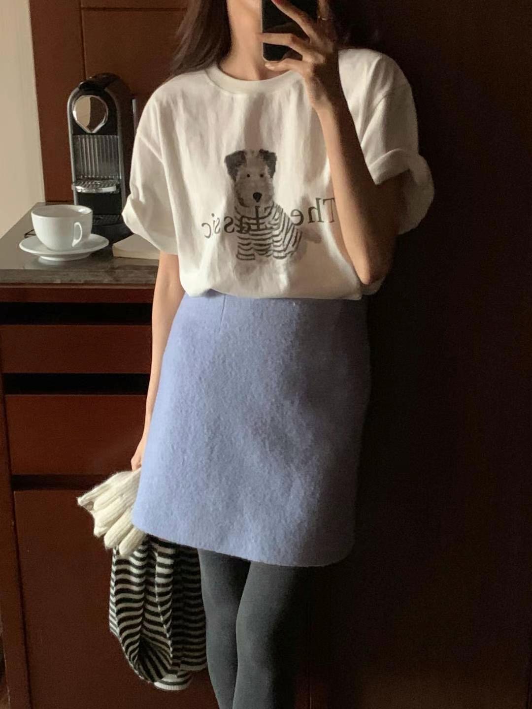 INOUF/FLUTTER韓國代購女士新款真品時尚休閑人氣職業短裙INOUF/FLUTTER短裙