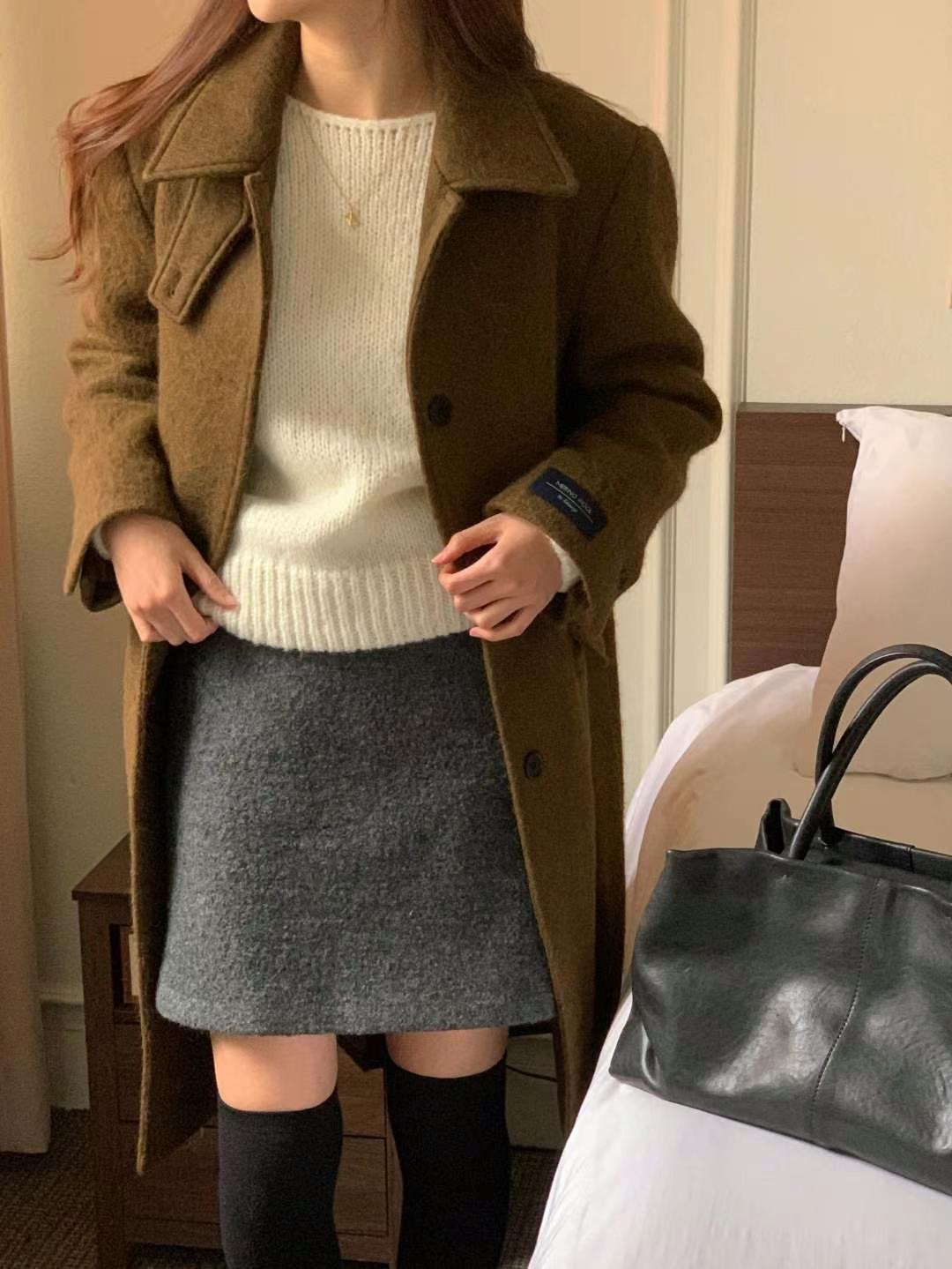 INOUF/FLUTTER韓國代購女士新款真品時尚休閑人氣職業短裙INOUF/FLUTTER短裙圖色3