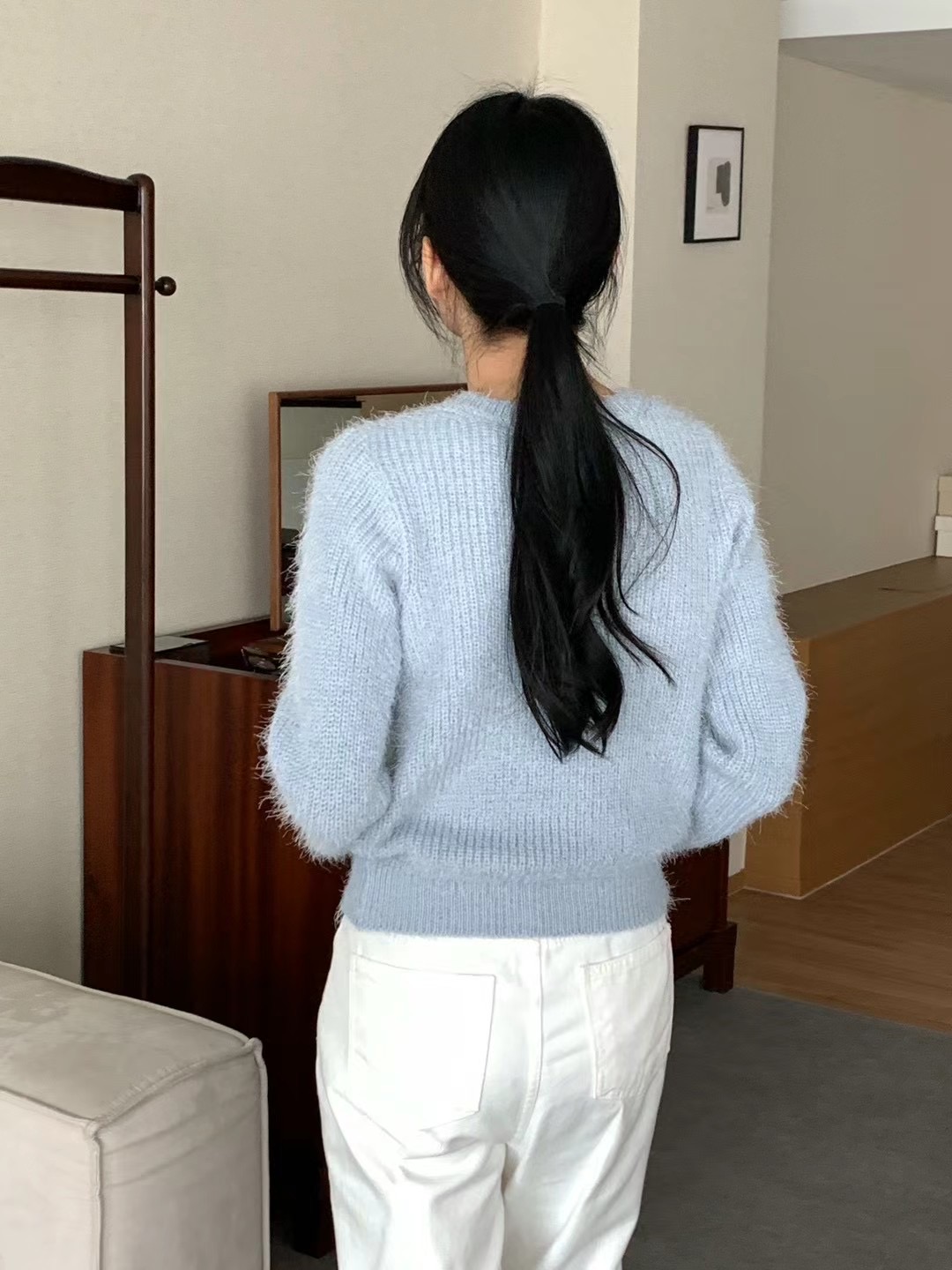WANDERLUST韓國直郵東大門實拍女裝新款24秋冬人氣職業針織衫WANDERLUST針織衫