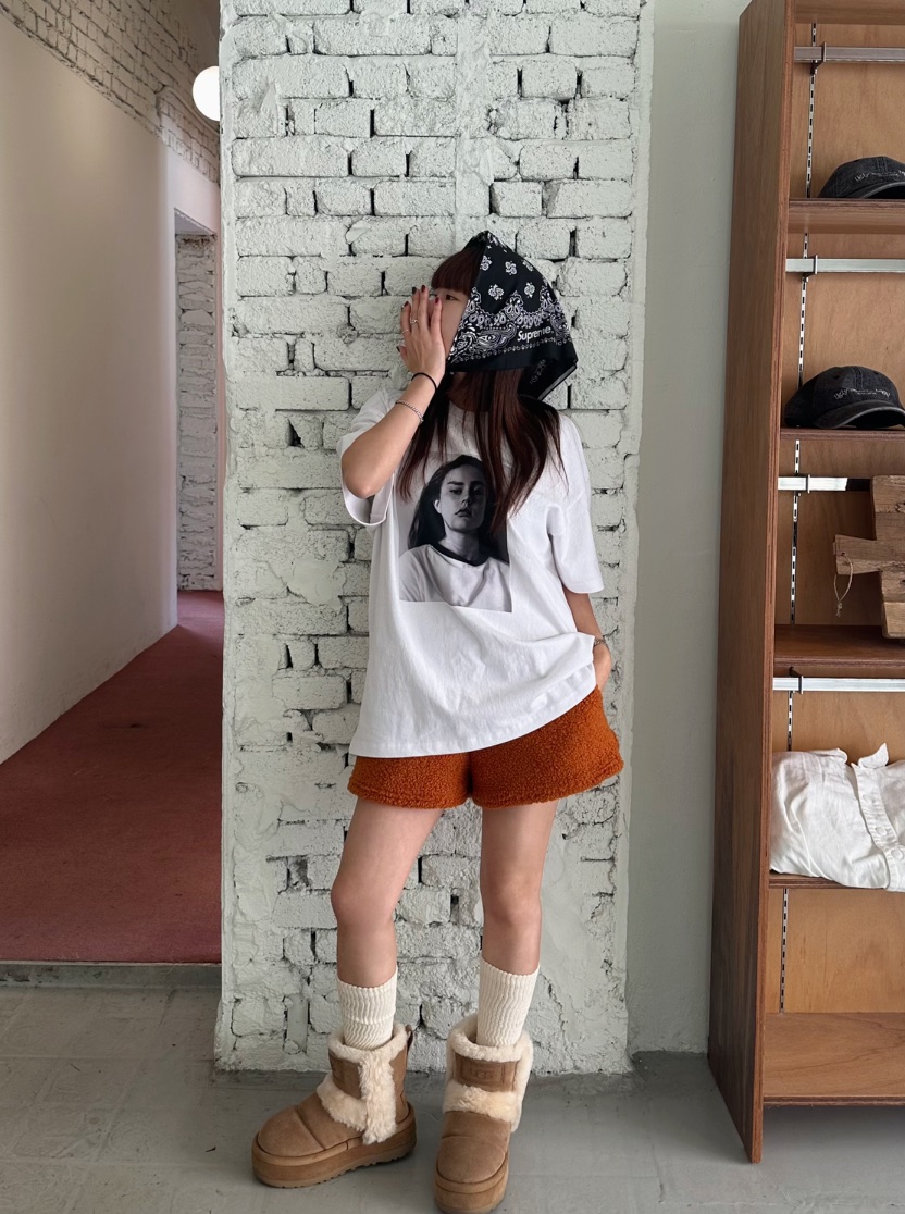 BYRING直郵韓國代購女裝新款休閑時尚推薦人氣職業短褲拉絨BYRING短褲