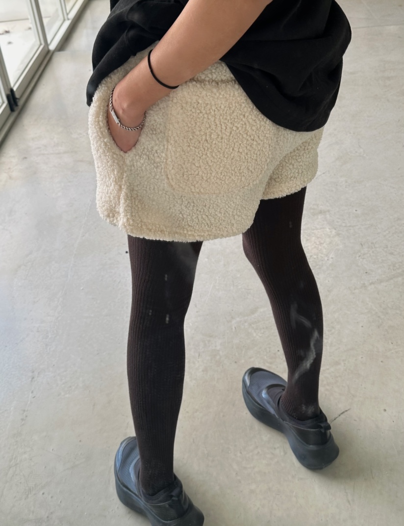 BYRING直郵韓國代購女裝新款休閑時尚推薦人氣職業短褲拉絨BYRING短褲