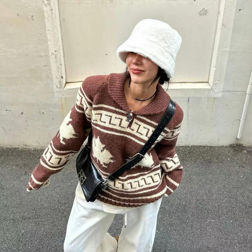 SPRING直郵韓國代購女裝新品真品24秋冬熱賣時尚推薦針織衫SPRING針織衫圖色3