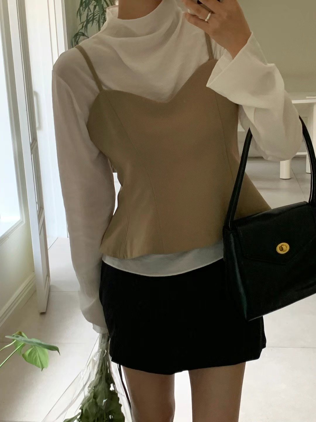 LIKE WATER直郵韓國代購女裝新品時尚推薦人氣休閑吊帶背心LIKE WATER吊帶/背心