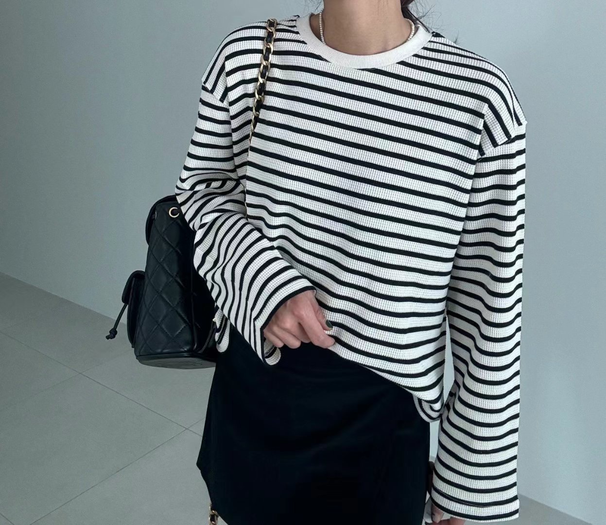 RIPPLE韓國直郵女裝新品人氣推薦時尚真品熱賣休閑職業長袖T恤RIPPLE長袖T恤圖色2