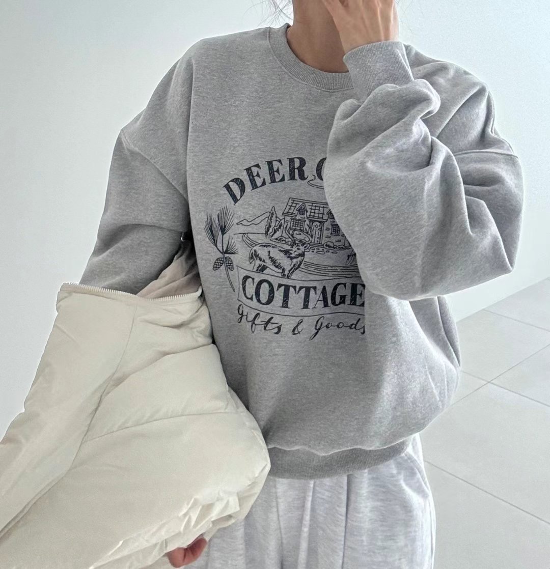 RIPPLE韓國直郵女裝新品時尚推薦24秋冬人氣熱賣休閑真品衛衣RIPPLE衛衣