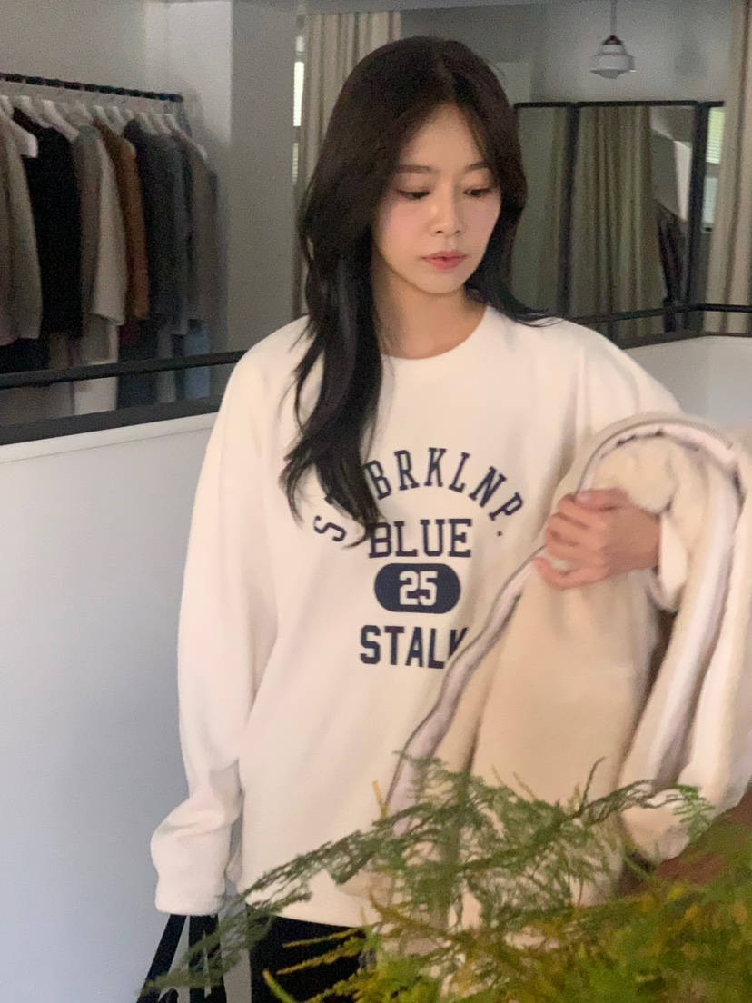 BAKING POWDER韓國直郵女裝新款時尚推薦職業熱賣衛衣抓絨BAKING POWDER衛衣