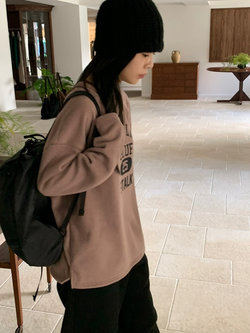 BAKING POWDER韓國直郵女裝新款時尚推薦職業熱賣衛衣抓絨BAKING POWDER衛衣