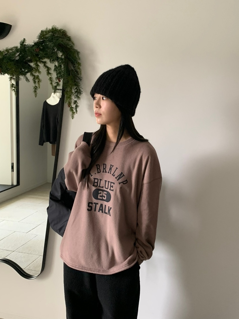 BAKING POWDER韓國直郵女裝新款時尚推薦職業熱賣衛衣抓絨BAKING POWDER衛衣