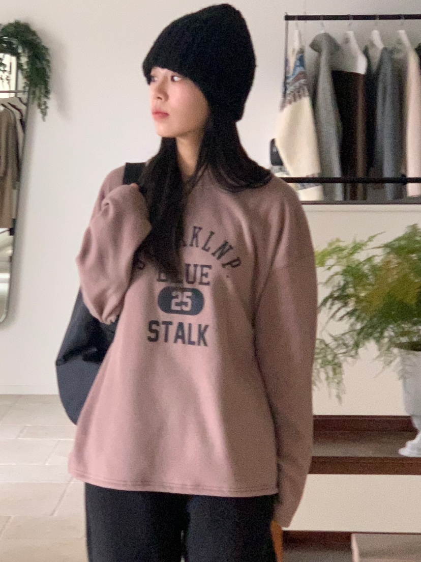 BAKING POWDER韓國直郵女裝新款時尚推薦職業熱賣衛衣抓絨BAKING POWDER衛衣