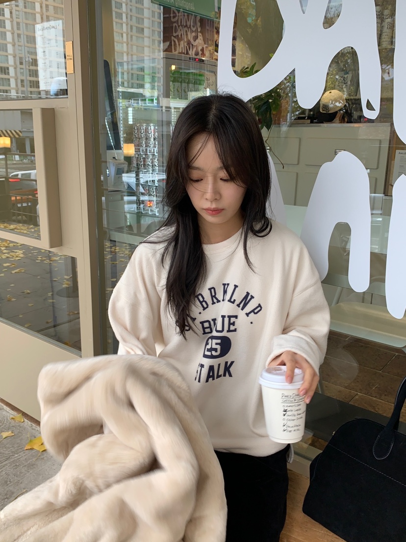 BAKING POWDER韓國直郵女裝新款時尚推薦職業熱賣衛衣抓絨BAKING POWDER衛衣