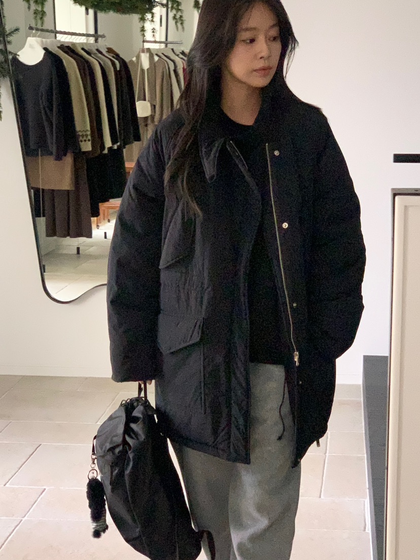 BAKING POWDER直郵韓國代購女裝新品真品職業短款羽絨服填充BAKING POWDER短款羽絨服