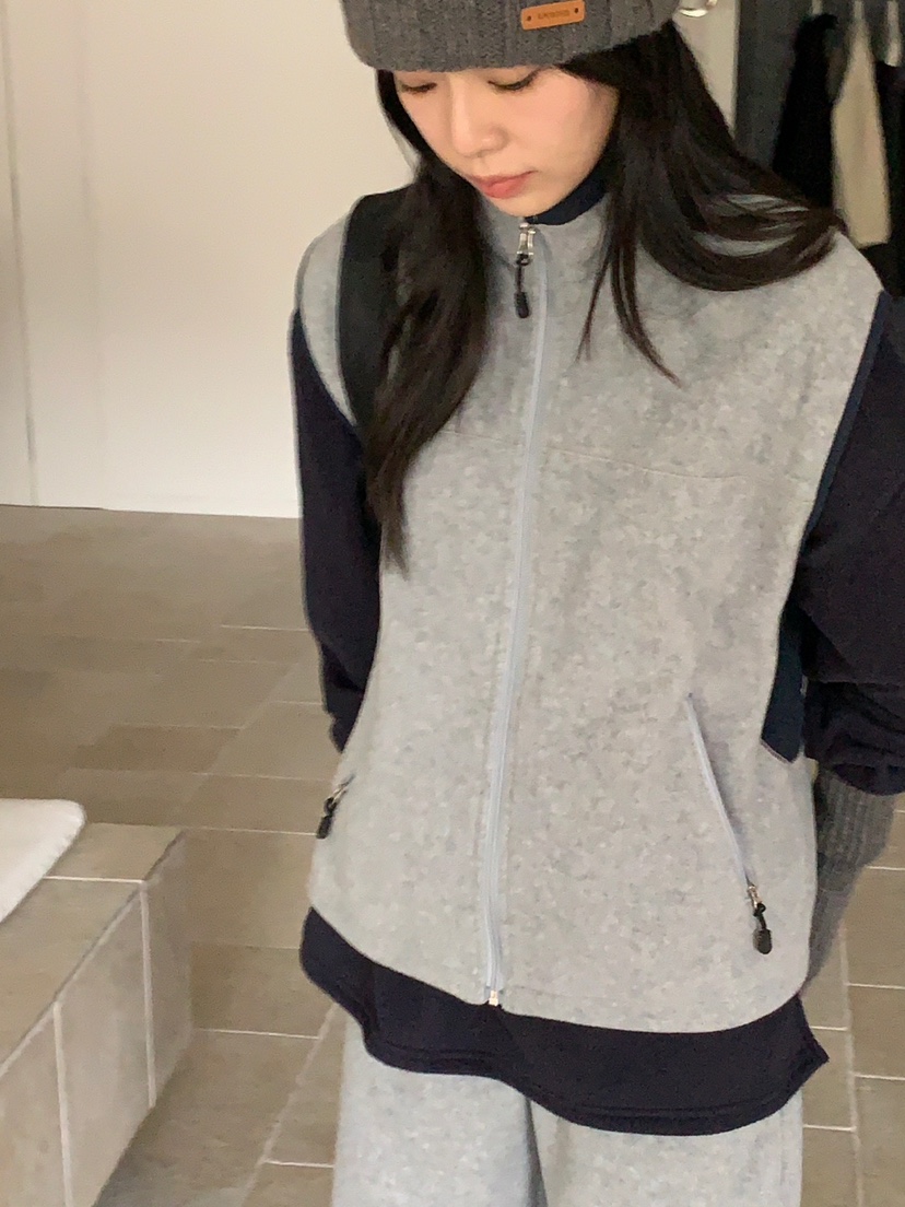 BAKING POWDER韓國直郵女裝新品人氣真品時尚休閑馬甲羊毛BAKING POWDER馬甲