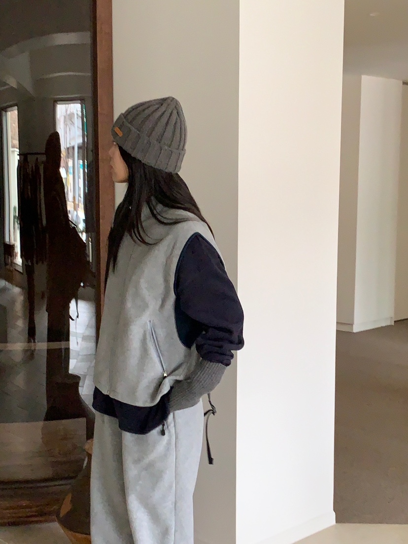 BAKING POWDER韓國直郵女裝新品人氣真品時尚休閑馬甲羊毛BAKING POWDER馬甲