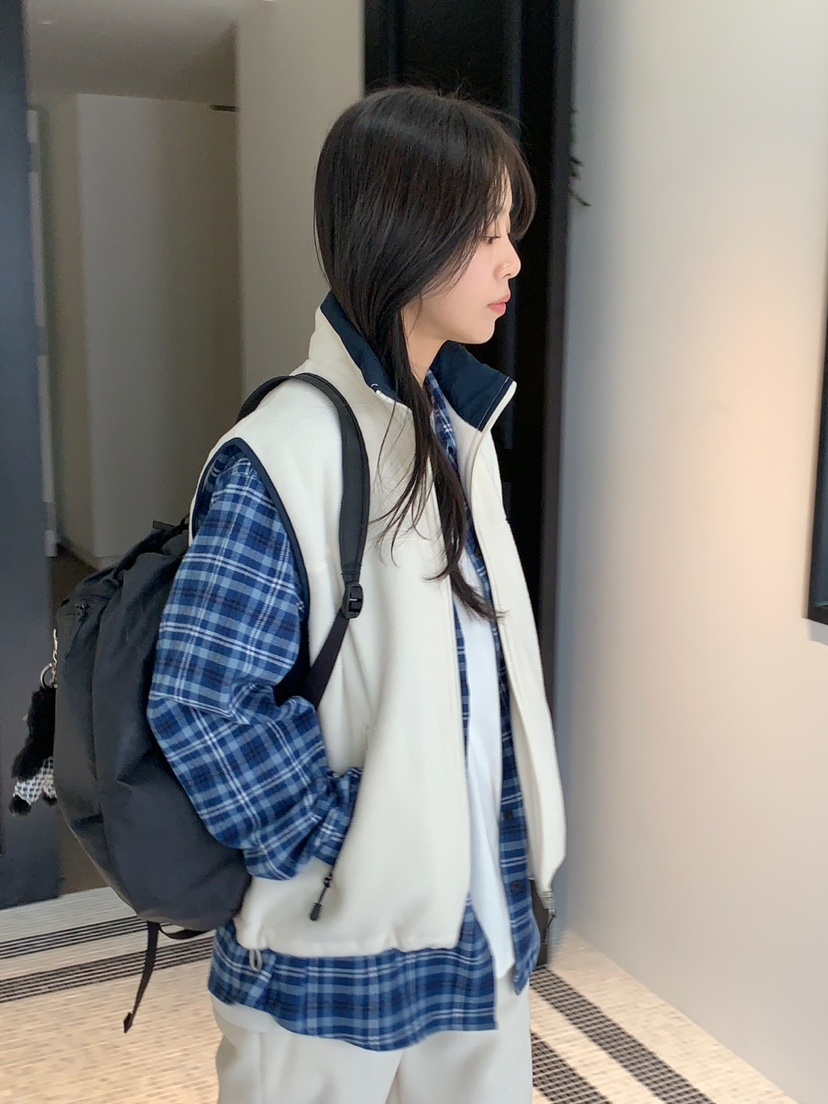 BAKING POWDER韓國直郵女裝新品人氣真品時尚休閑馬甲羊毛BAKING POWDER馬甲