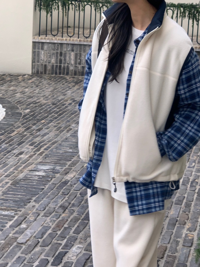 BAKING POWDER韓國直郵女裝新品人氣真品時尚休閑馬甲羊毛BAKING POWDER馬甲