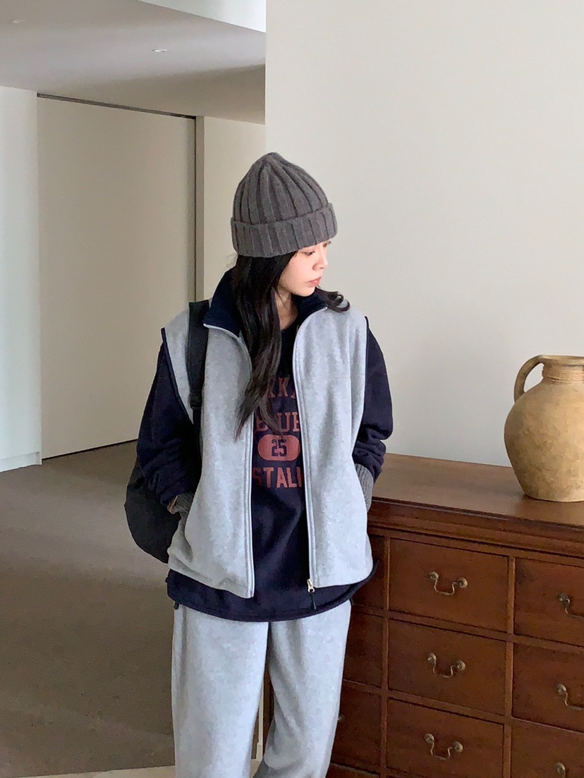 BAKING POWDER韓國直郵女裝新品人氣真品時尚休閑馬甲羊毛BAKING POWDER馬甲