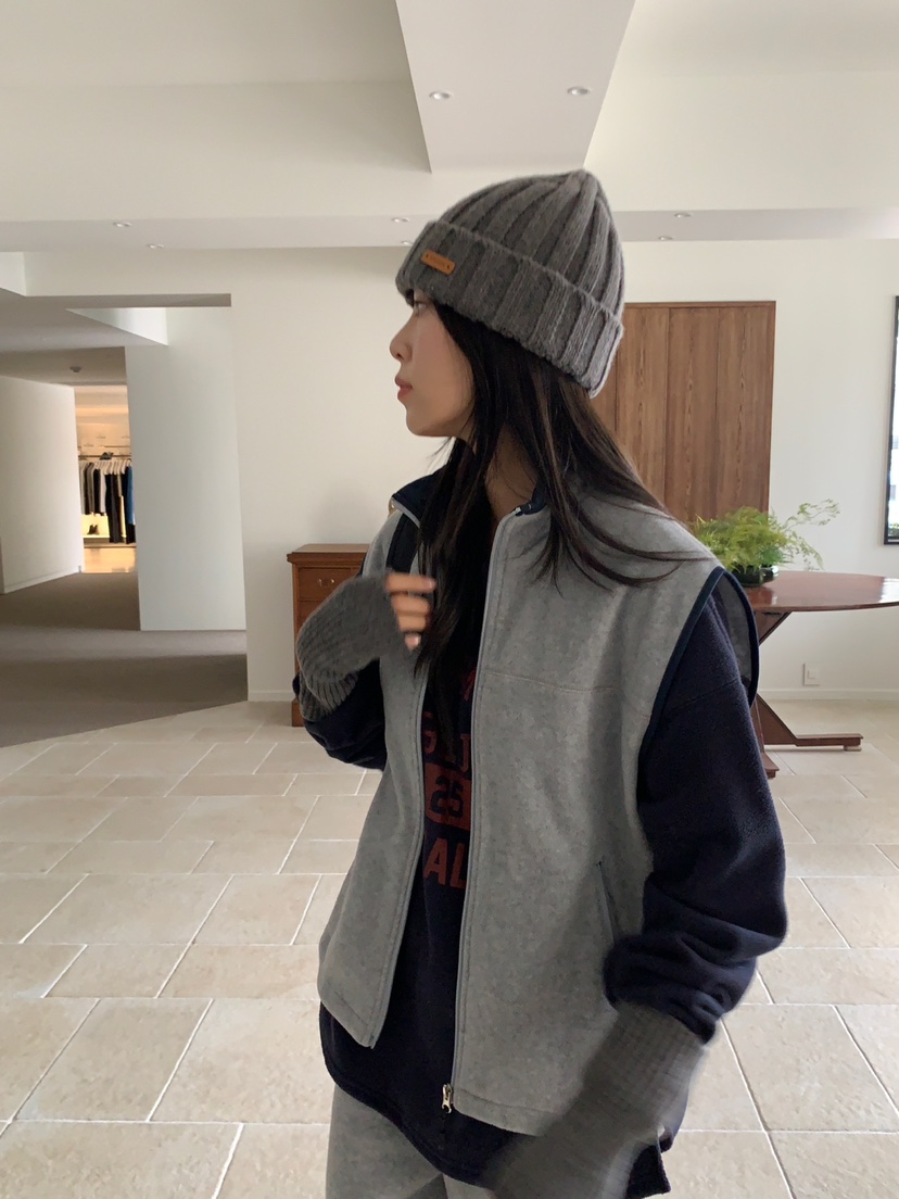 BAKING POWDER韓國直郵女裝新品人氣真品時尚休閑馬甲羊毛BAKING POWDER馬甲