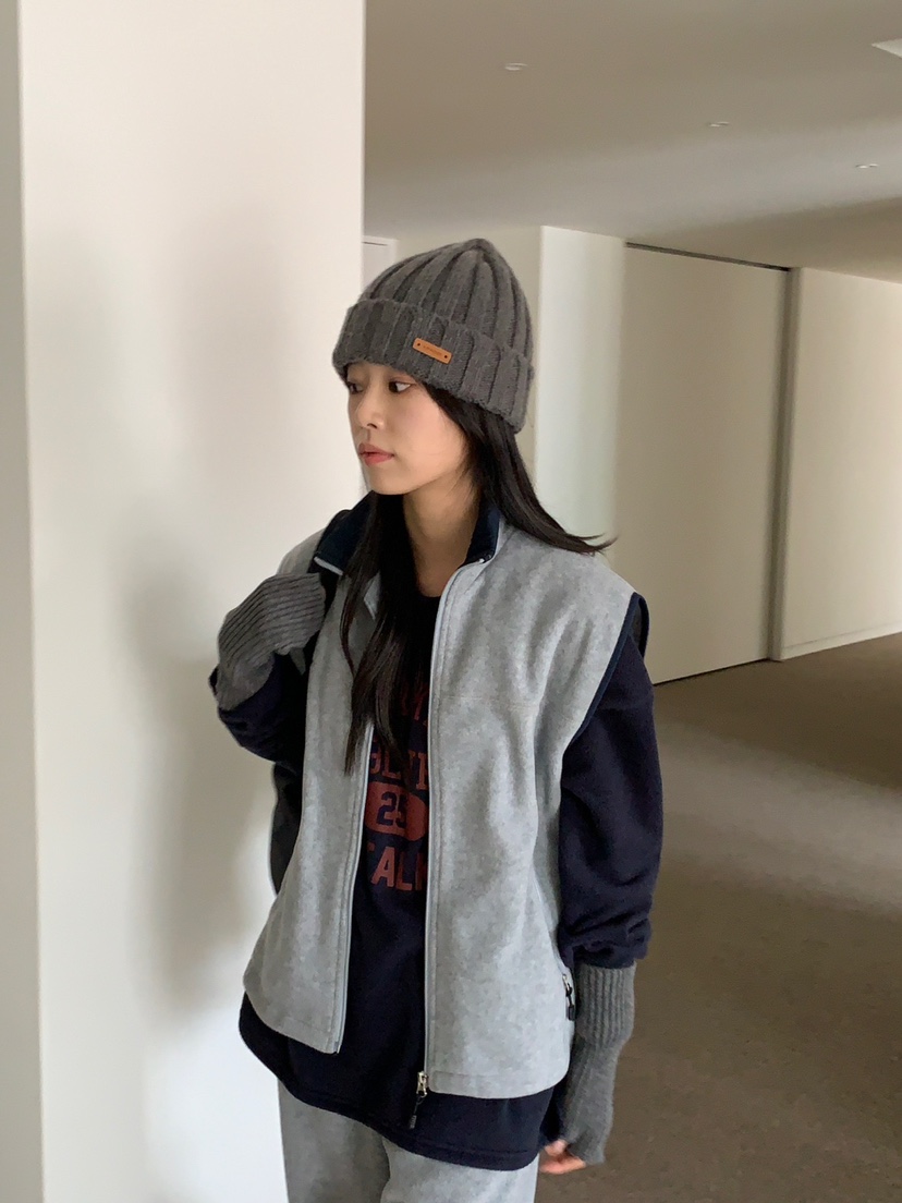 BAKING POWDER韓國直郵女裝新品人氣真品時尚休閑馬甲羊毛BAKING POWDER馬甲