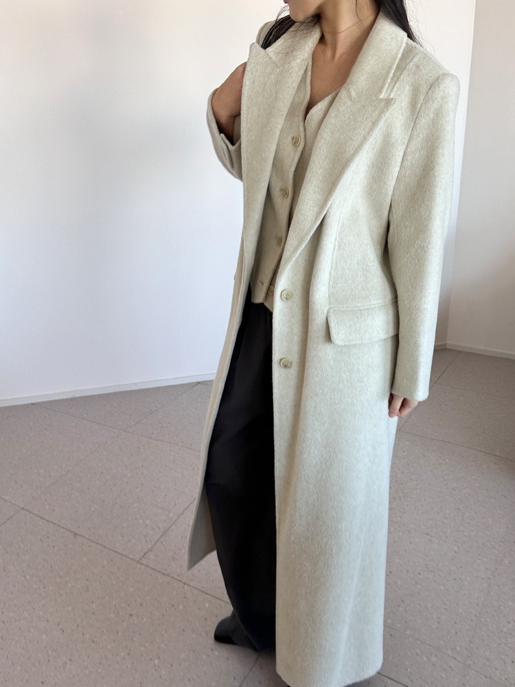 BONHEUR直郵韓國代購女裝新品推薦職業真品人氣中長款大衣手工BONHEUR-2件起中長款大衣