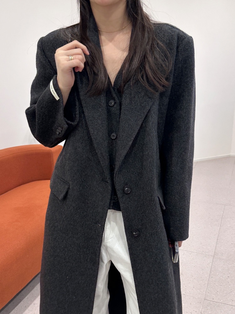BONHEUR直郵韓國代購女裝新品推薦職業真品人氣中長款大衣手工BONHEUR-2件起中長款大衣