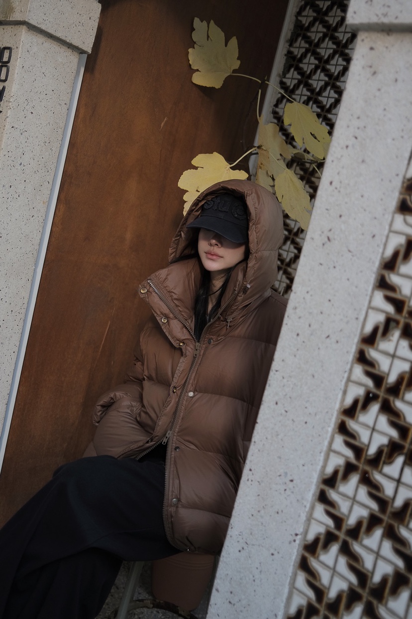 BONHEUR直郵韓國代購女裝新品24秋冬休閑短款羽絨服填充鴨絨BONHEUR-2件起短款羽絨服