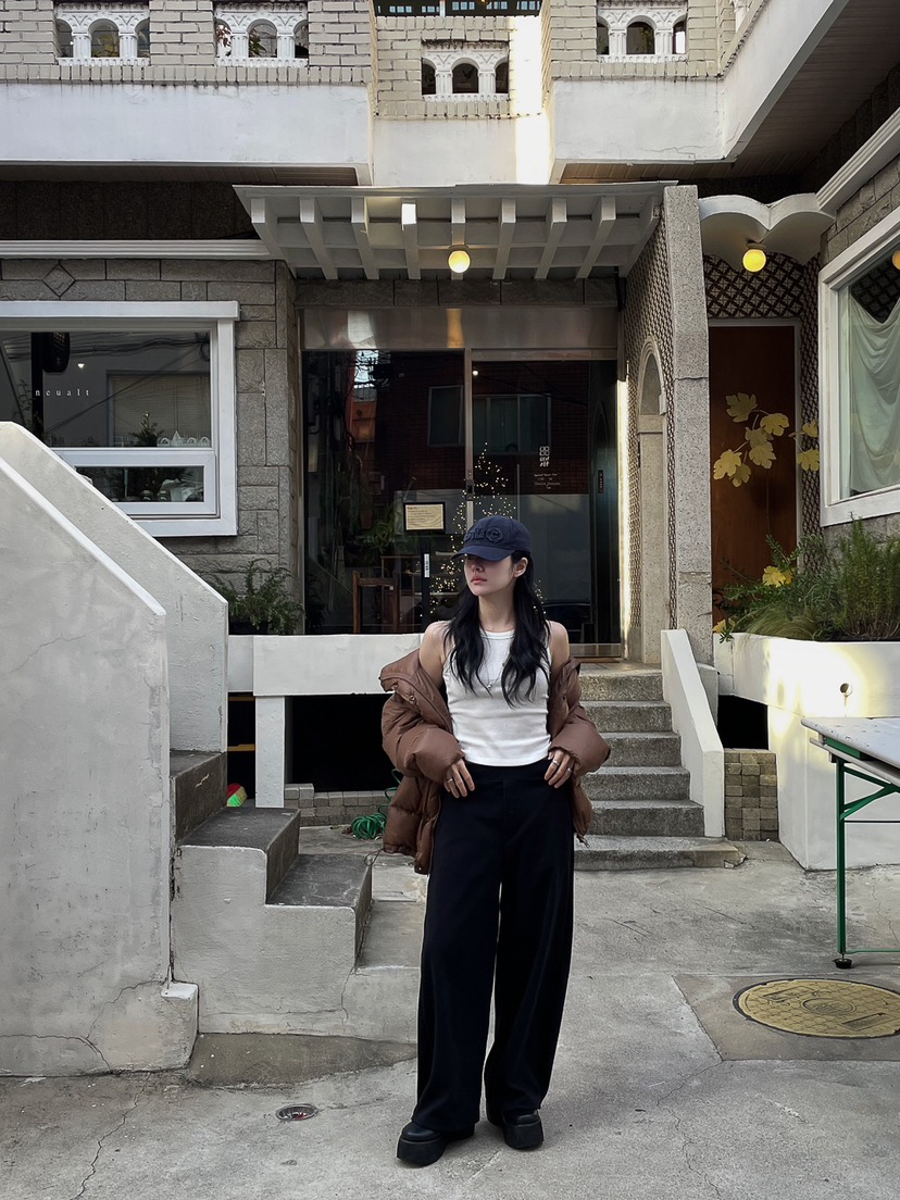 BONHEUR直郵韓國代購女裝新品24秋冬休閑短款羽絨服填充鴨絨BONHEUR-2件起短款羽絨服