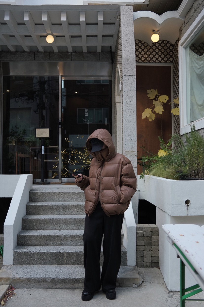 BONHEUR直郵韓國代購女裝新品24秋冬休閑短款羽絨服填充鴨絨BONHEUR-2件起短款羽絨服