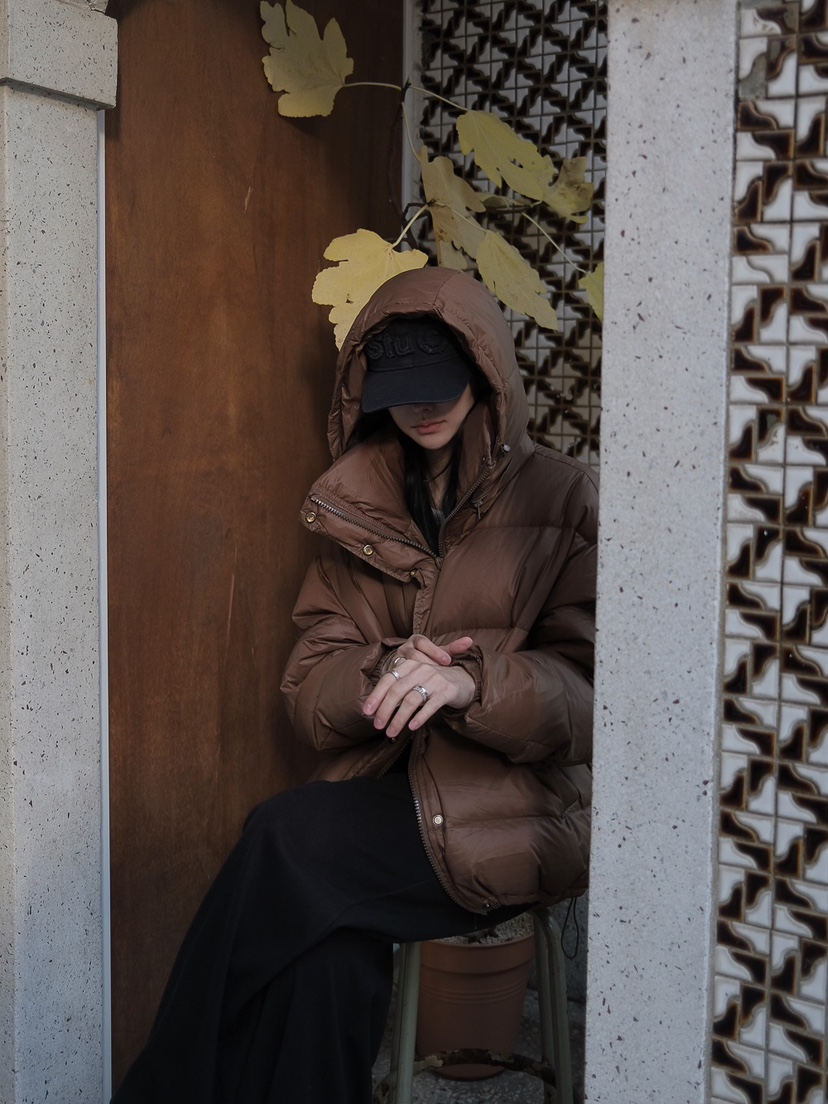 BONHEUR直郵韓國代購女裝新品24秋冬休閑短款羽絨服填充鴨絨BONHEUR-2件起短款羽絨服