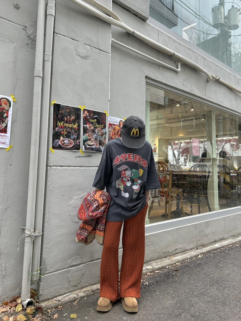 THE LINE-暫停韓國直郵女裝新品24秋冬熱賣真品職業休閑褲THE LINE-q休閑褲