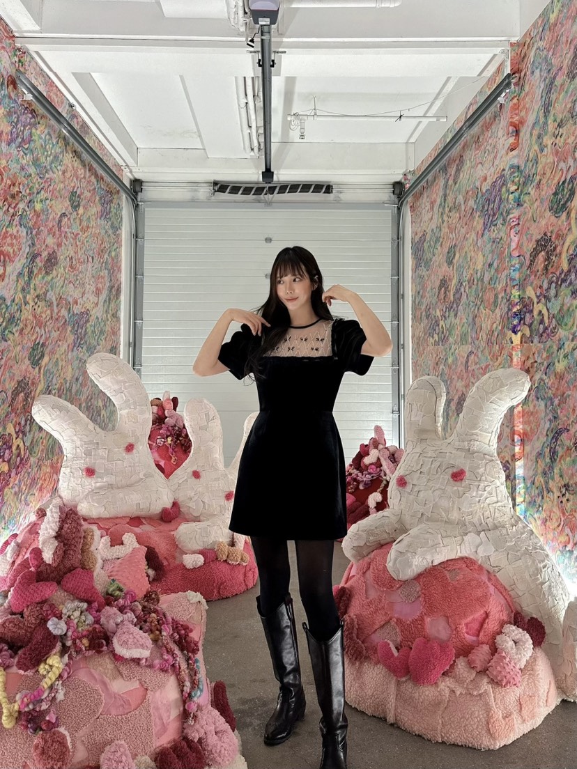 81 MARKET-L韓國直郵東大門代購女裝新品24秋冬熱賣連衣裙81 MARKET-L連衣裙