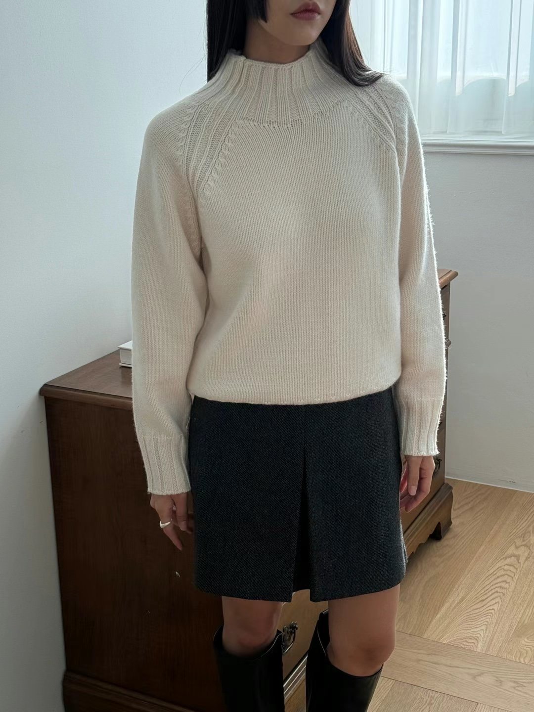ONE AND直郵韓國代購女裝新款真品人氣休閑24秋冬時尚毛衣ONE AND毛衣圖色3