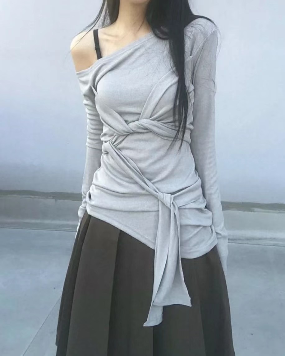 BY RANI-ot韓國直郵東大門代購女裝新品時尚推薦職業長袖T恤BY RANI-ot長袖T恤