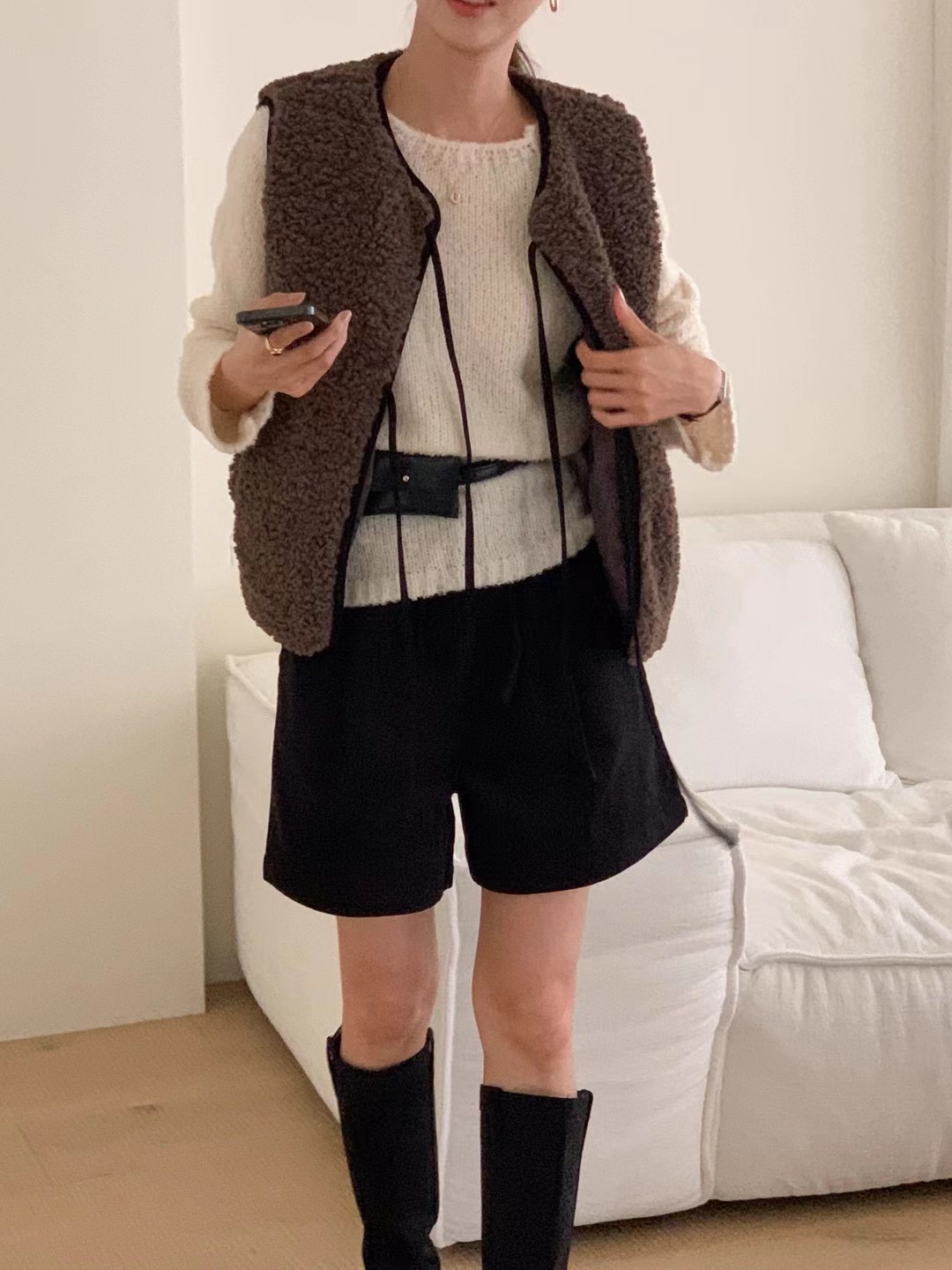 JUILLYSTYLE韓國直郵東大門實拍女裝新品人氣推薦職業休閑馬甲JUILLYSTYLE馬甲圖色2