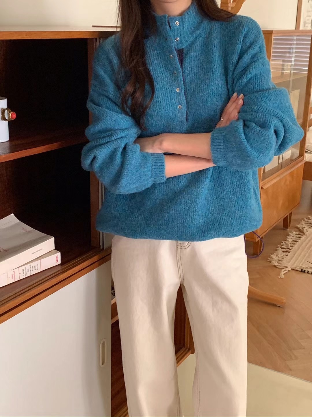 JUILLYSTYLE韓國直郵東大門代購女裝新品熱賣推薦職業針織衫JUILLYSTYLE針織衫