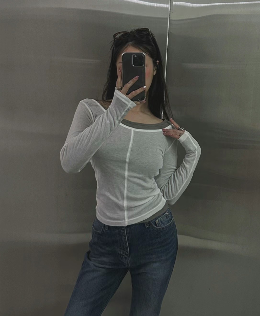 BY RANI-ot韓國直郵東大門代購女裝新品推薦職業真品長袖T恤BY RANI-ot長袖T恤