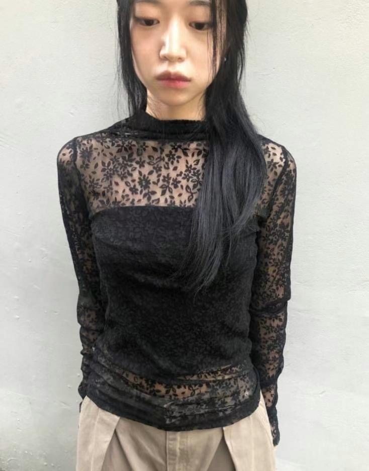 STREET韓國直郵女裝新款推薦時尚真品人氣熱賣24秋冬長袖T恤STREET長袖T恤